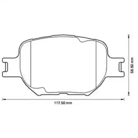 572517J JURID JURID TOYOTA Колодки торм. пер. CHEVROLET Epica, Evanda, Corolla 01-04