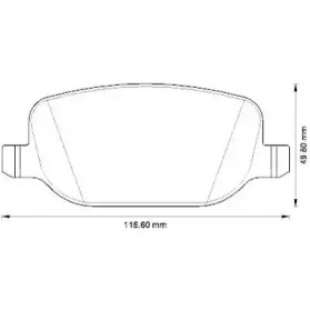 573252J JURID JURID ALFA ROMEO тормозные колодки задние 159, SPIDER 06-