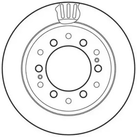562738JC JURID JURID TOYOTA  диск гальмівний задн. LandCruiser Prado 02-