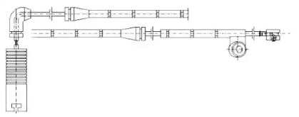 581381 JURID JURID BMW Датчик торм. колодок передн. 3 E46