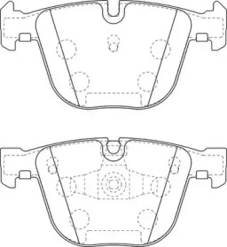 573271J JURID JURID BMW Тормозные колодки задн.5 Gran Turismo F07,7 F01-04 08-