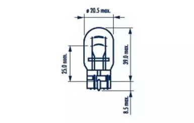 17919 NARVA W21/5W 12V 21/5WW3X16q  10шт