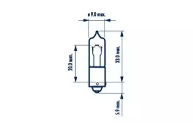 68196 NARVA H21W 24V 21W BAY9s  |MINIATURE HALOGEN LAMPS|