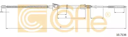 107136 COFLE Трос стояночного гальма
