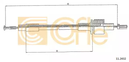 112432 COFLE Трос зчеплення