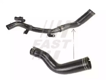 FT61719 FAST Патрубок интеркуллера левая нижняя Fiat Doblo 1.3JTD (00-) (05-) (FT61719) Fast