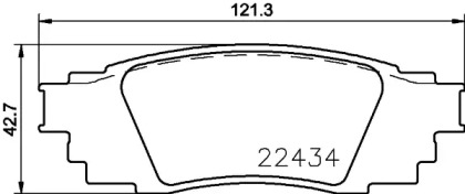 NP1112 NISSHINBO Колодки тормозные дисковые задние TOYOTA CAMRY (_V7_) (17-), RAV 4 V (_A5_) (18-), C-HR (_X1_) (16-) (NP1112) NISSHINBO