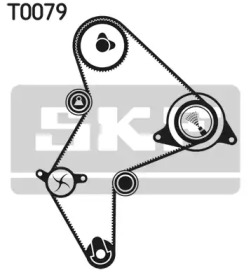 VKMA03251 SKF Роликовий модуль натягувача ременя (ролик, ремінь)