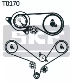 VKMA01952 SKF SKF К-т грм  (2ремня+3ролика+натягувач+кронштейн) Passat 2.5TDI -05, AUDI A4/A6