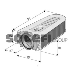 CA10877 FRAM фільтр повітряний двигуна