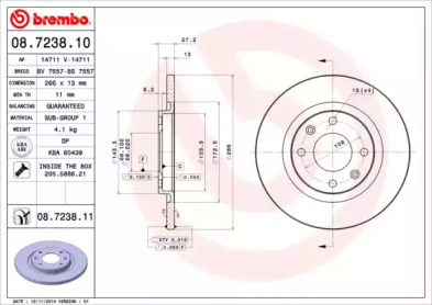 08723810 BREMBO BM 08.7238.10