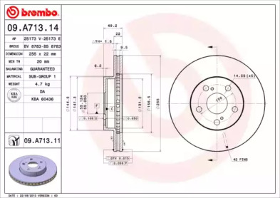 09A71311 BREMBO Гальмівний диск