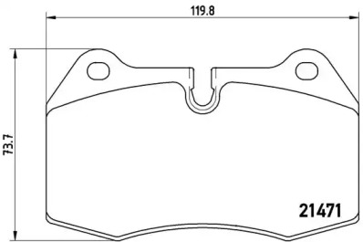 P06018 BREMBO Тормозные колодки дисковые