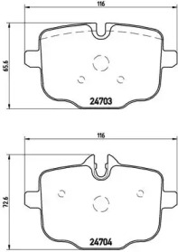 P06061 BREMBO Колодки гальмівні дискові