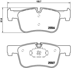 P06070 BREMBO Колодки гальмівні дискові