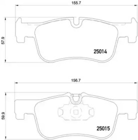 P06078 BREMBO Колодки гальмівні дискові
