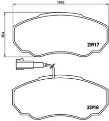 P23091 BREMBO Гальмівні колодки дискові