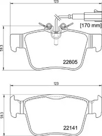 P23180 BREMBO Гальмівні колодки дискові