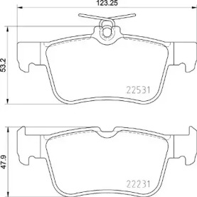 P24175 BREMBO Тормозные колодки Brembo