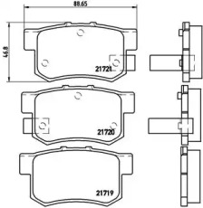 P28022 BREMBO Колодки гальмівні дискові