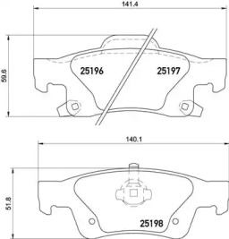 P37016 BREMBO Колодки гальмівні дискові