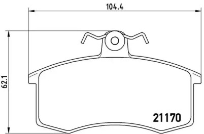P41003 BREMBO Тормозные колодки дисковые