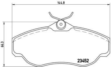 P44008 BREMBO Колодки гальмівні дискові