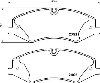 P44024 BREMBO Гальмівні колодки дискові