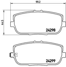 P49044 BREMBO Гальмівні колодки дискові