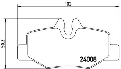 P50051 BREMBO Тормозные колодки дисковые