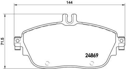 P50093 BREMBO Тормозные колодки дисковые