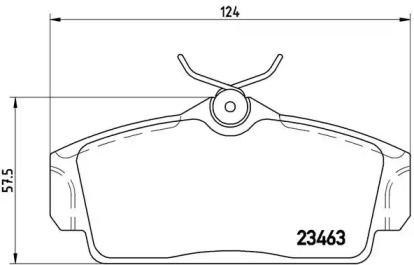 P56036 BREMBO Гальмiвнi колодки к-кт.