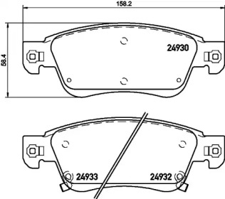 P56080 BREMBO Гальмівні колодки дискові