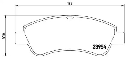 P61066 BREMBO Колодки гальмівні дискові