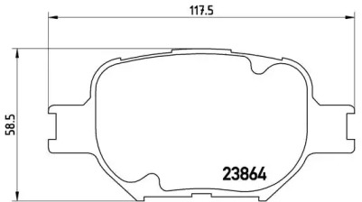 P83054 BREMBO Гальмiвнi колодки к-кт.