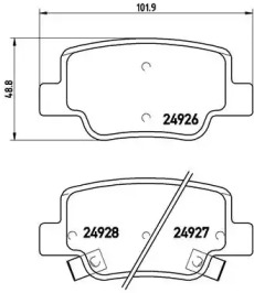 P83114 BREMBO Гальмівні колодки дискові