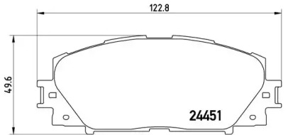 P83141 BREMBO Гальмівні колодки дискові