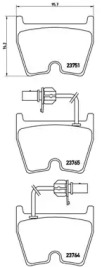 P85078 BREMBO Гальмівні колодки дискові