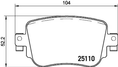 P85135 BREMBO Колодки гальмівні дискові