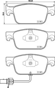 P85153 BREMBO Гальмівні колодки дискові
