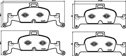 P85164 BREMBO Гальмівні колодки дискові