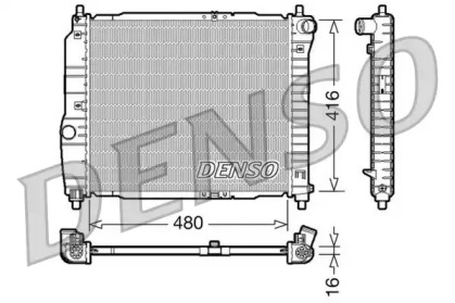 DRM15003 DENSO Радіатор CHEVROLET/DAEWOO AveoT200,250/Kalos 