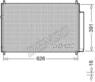DCN50041 DENSO Конденсатор кондицiонера TOYOTA Auris/Avensis/Corolla/Verso 