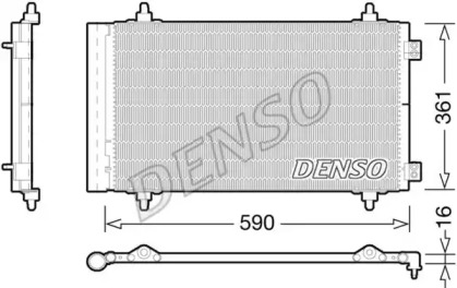 DCN21018 DENSO Радіатор кондиціонера