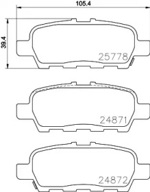 MDB3396 MINTEX Колодки гальмівні дискові