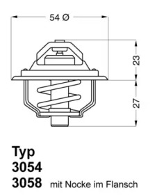 305487D50 WAHLER WAHLER JEEP Термостат Cherokee 86-,Wrangler,Opel Rekord D/E