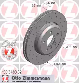 150348352 ZIMMERMANN Диск гальмівний