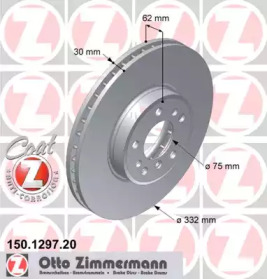 150129720 ZIMMERMANN Диск гальмівний