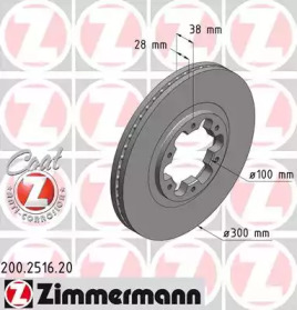 200251620 ZIMMERMANN Диск гальмівний