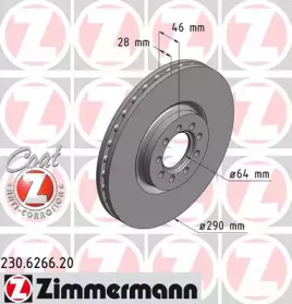 230626620 ZIMMERMANN Диск гальмівний